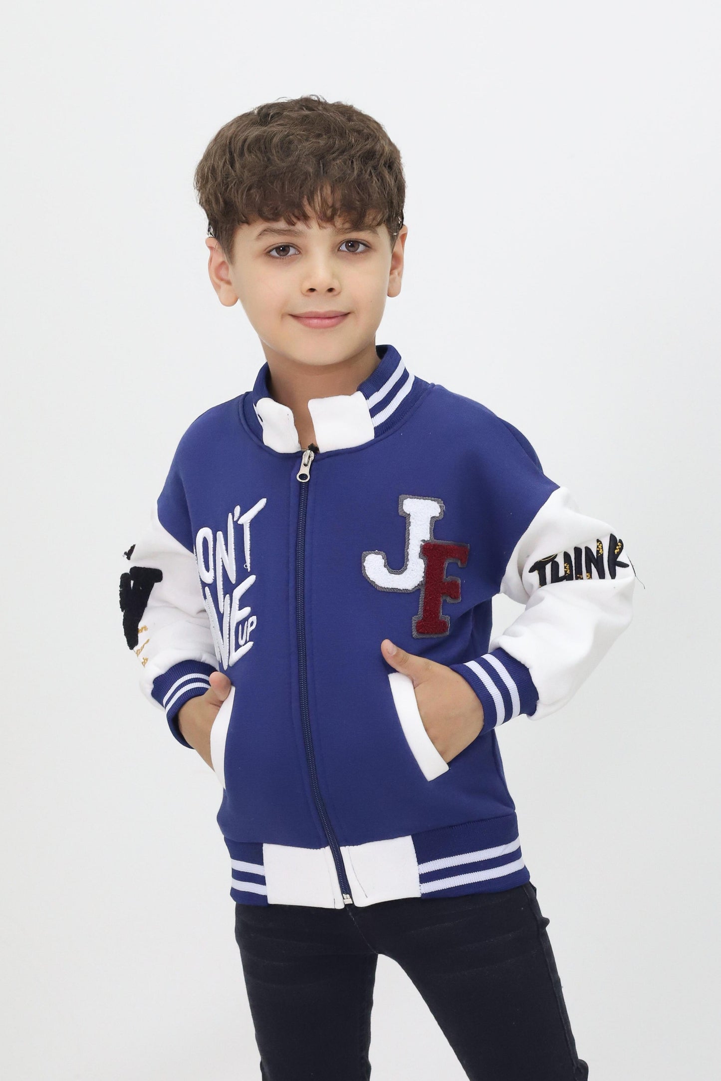 Unisex Çocuk Detaylı Kolej Ceket