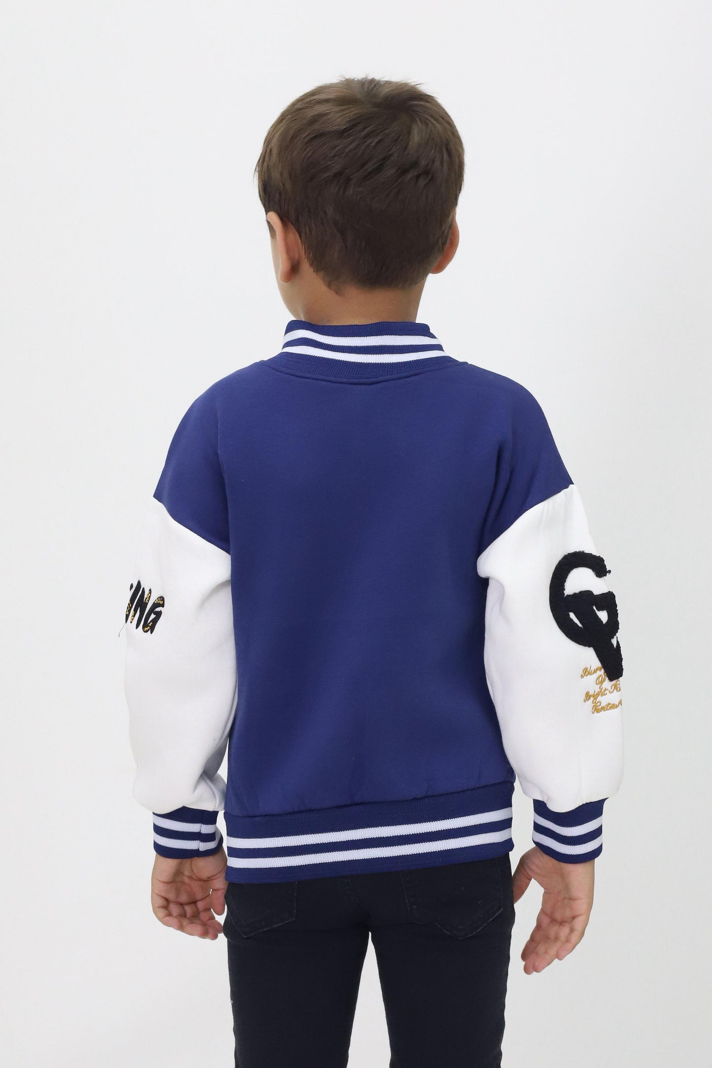 Unisex Çocuk Detaylı Kolej Ceket