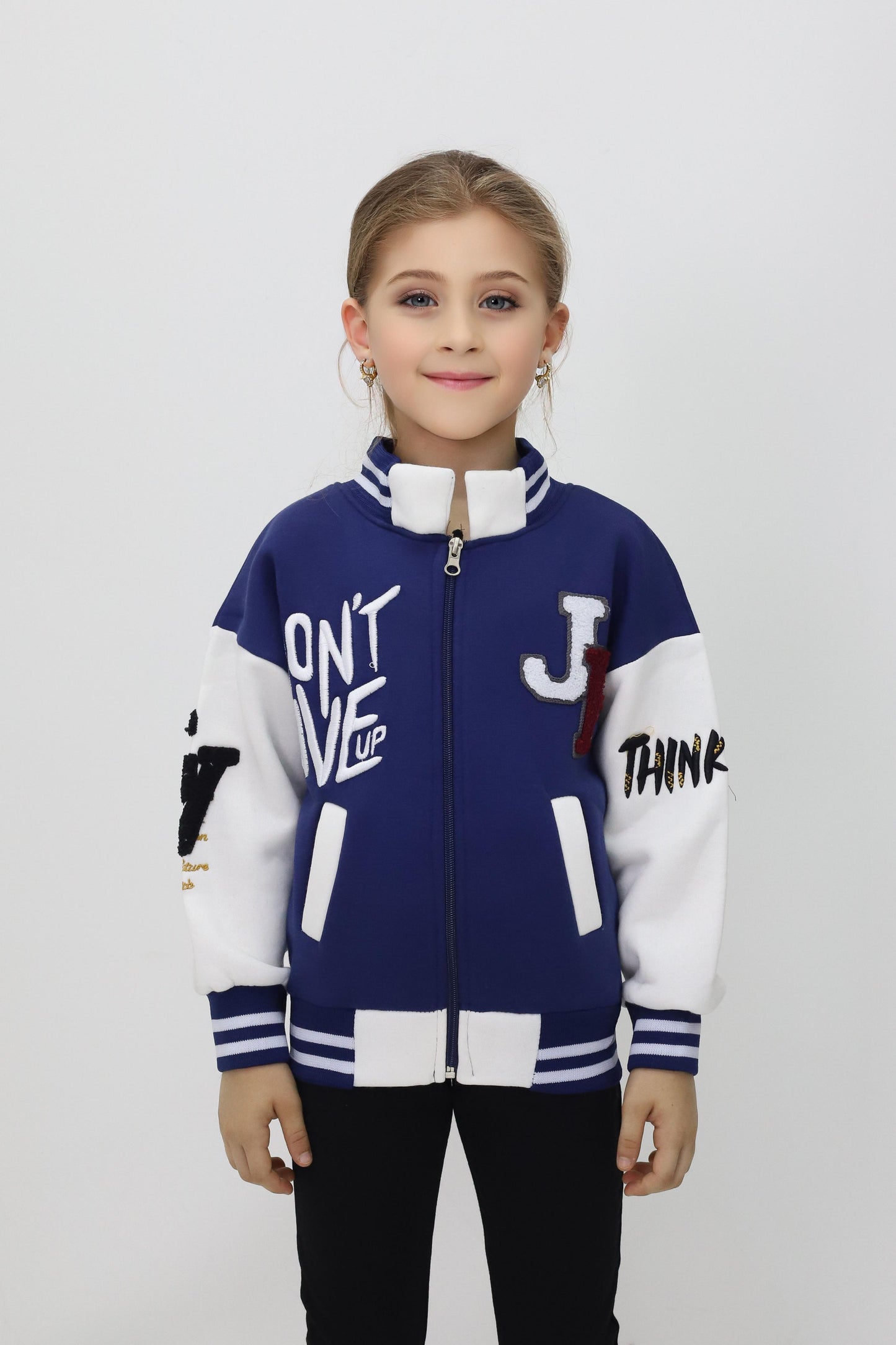 Unisex Çocuk Detaylı Kolej Ceket
