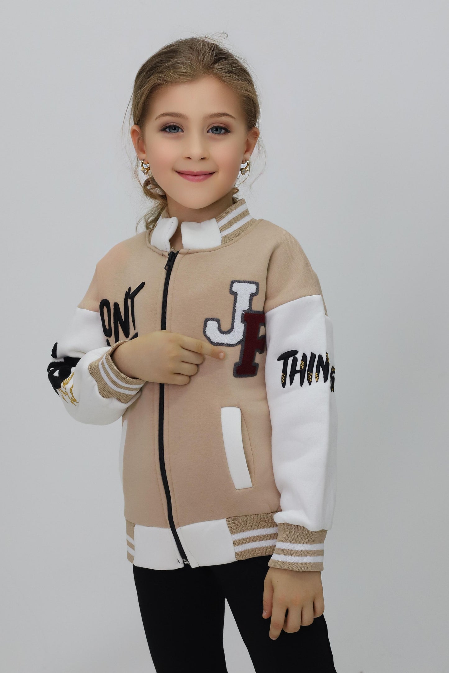 Unisex Çocuk Detaylı Kolej Ceket