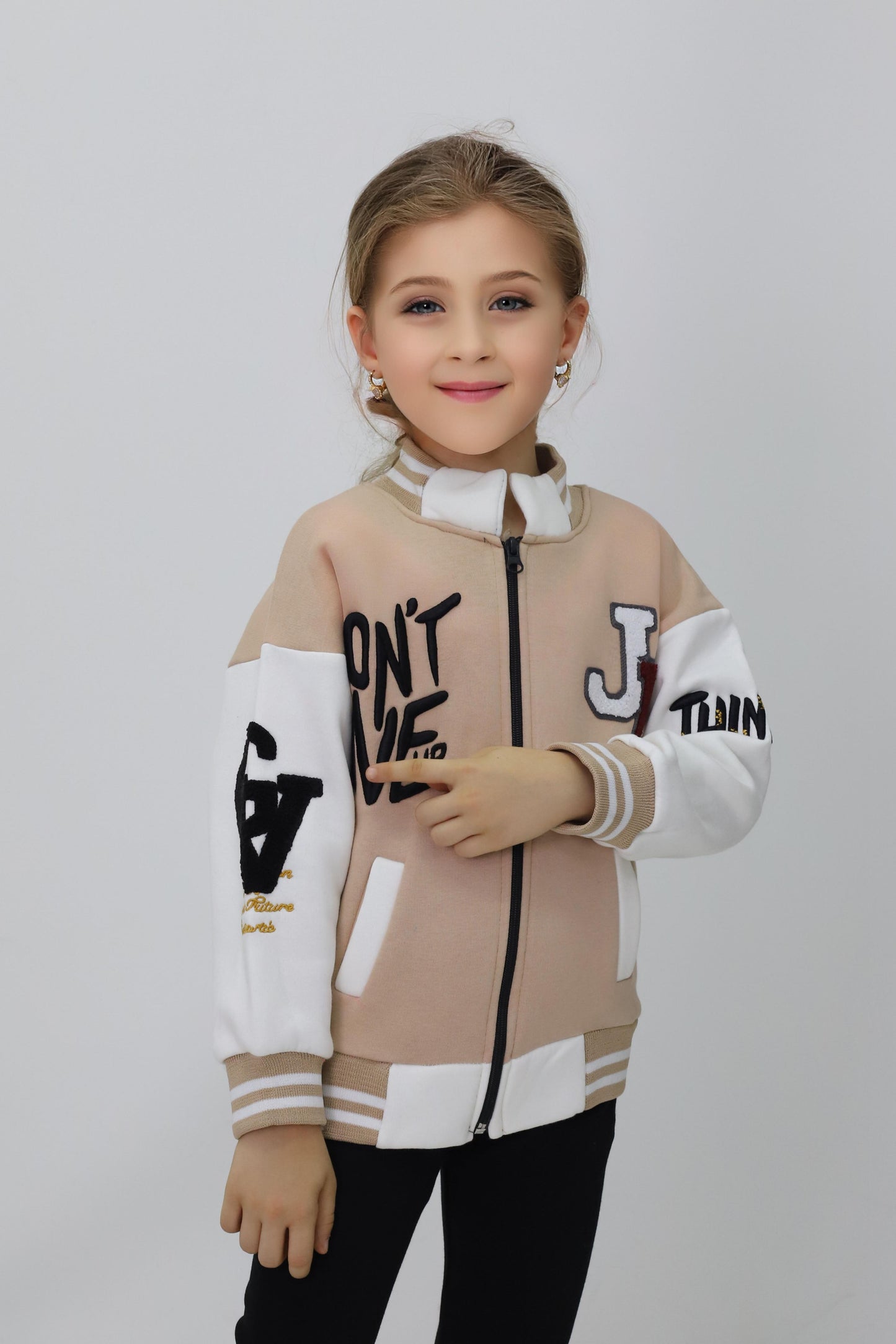 Unisex Çocuk Detaylı Kolej Ceket