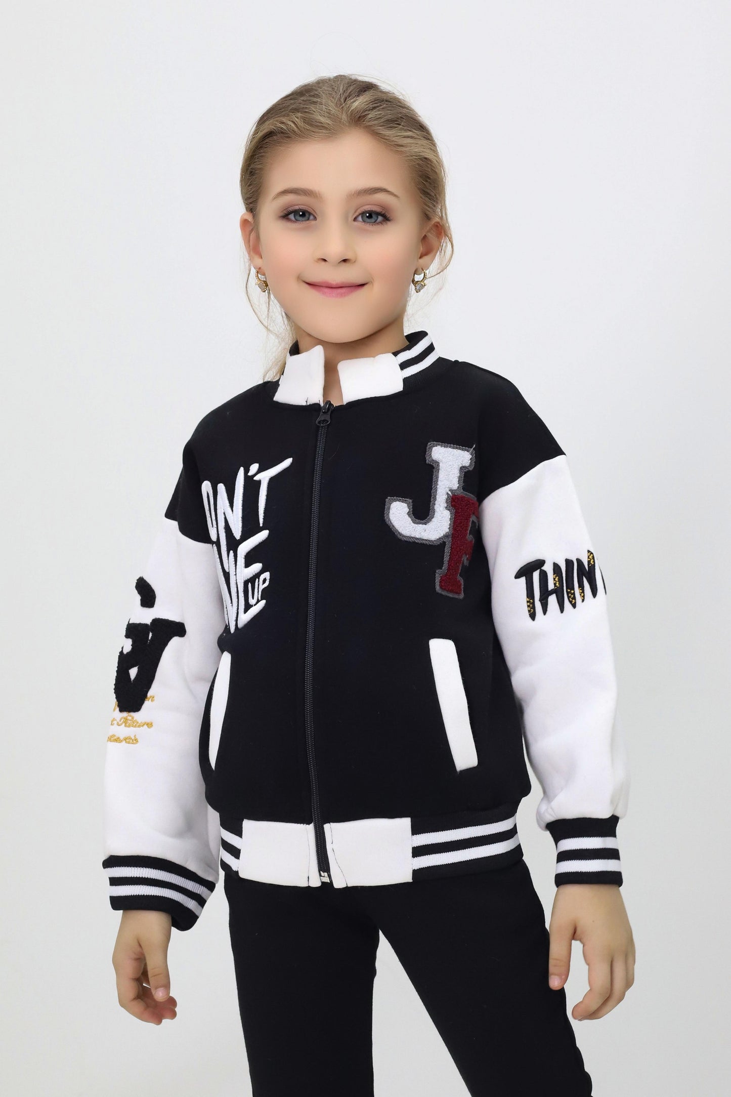 Unisex Çocuk Detaylı Kolej Ceket