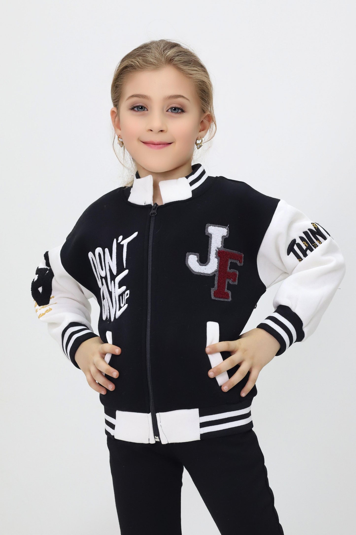 Unisex Çocuk Detaylı Kolej Ceket