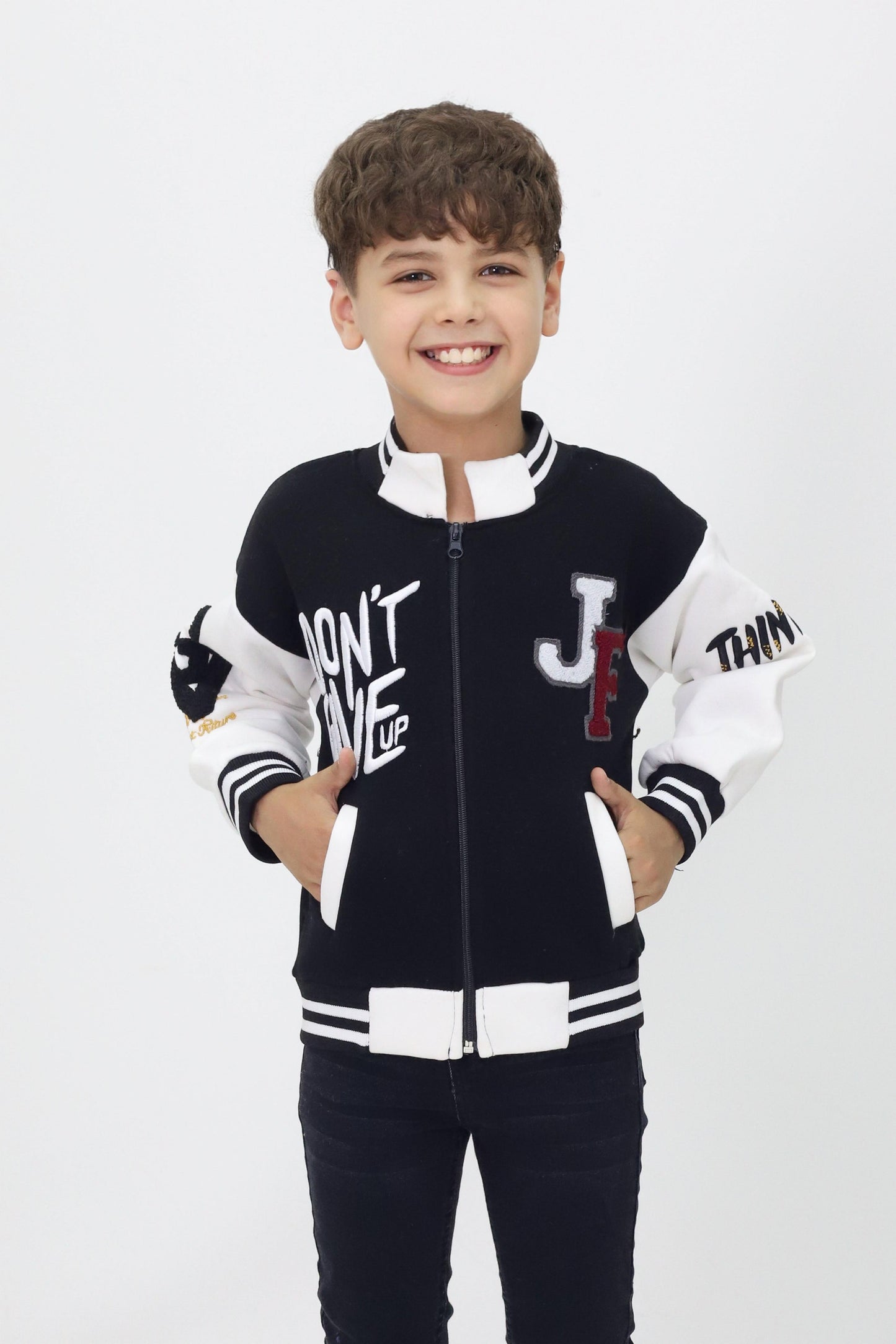 Unisex Çocuk Detaylı Kolej Ceket