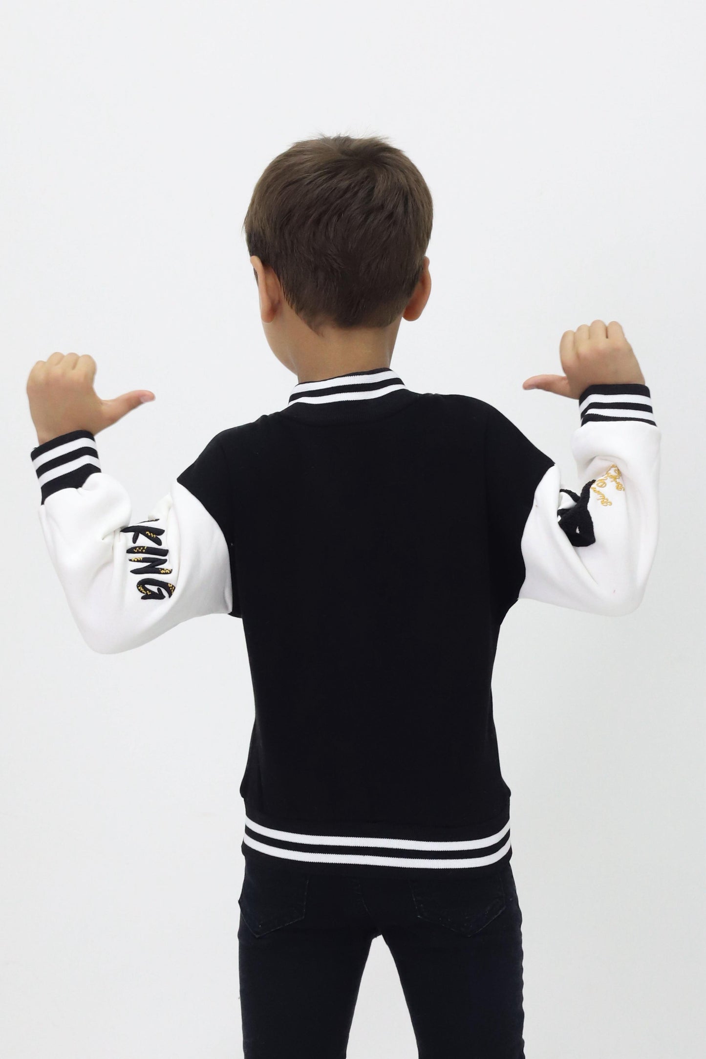 Unisex Çocuk Detaylı Kolej Ceket