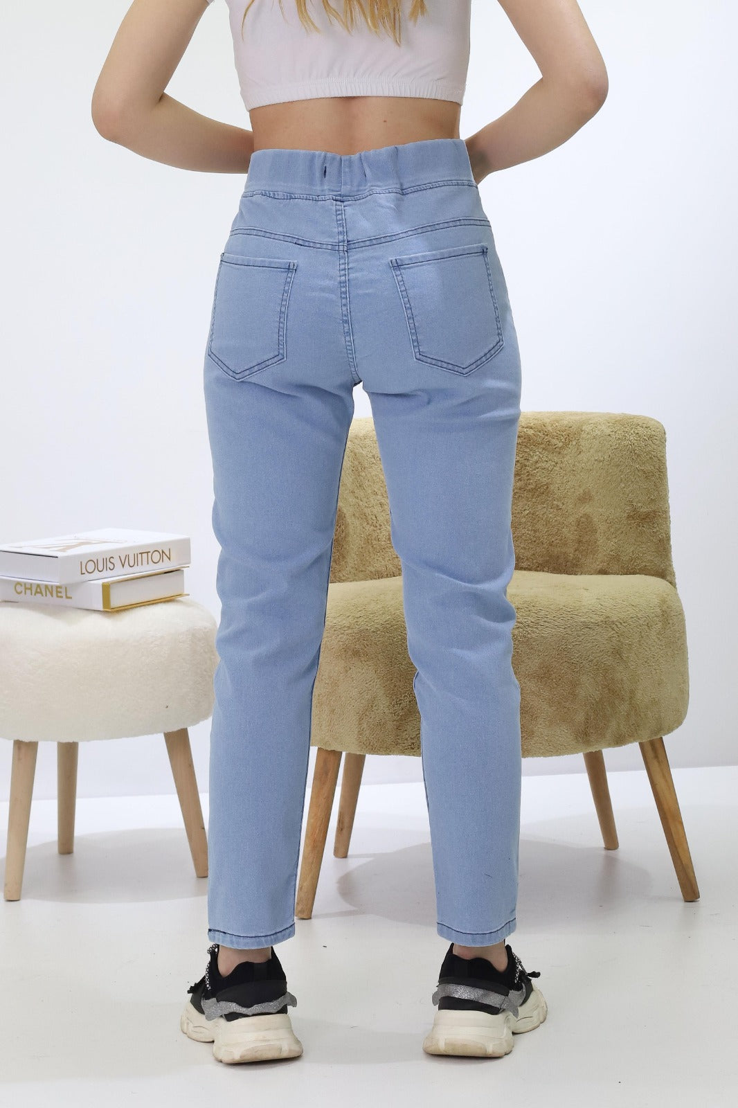 Kadın Kot Tayt Buz Mavi - The Velavois