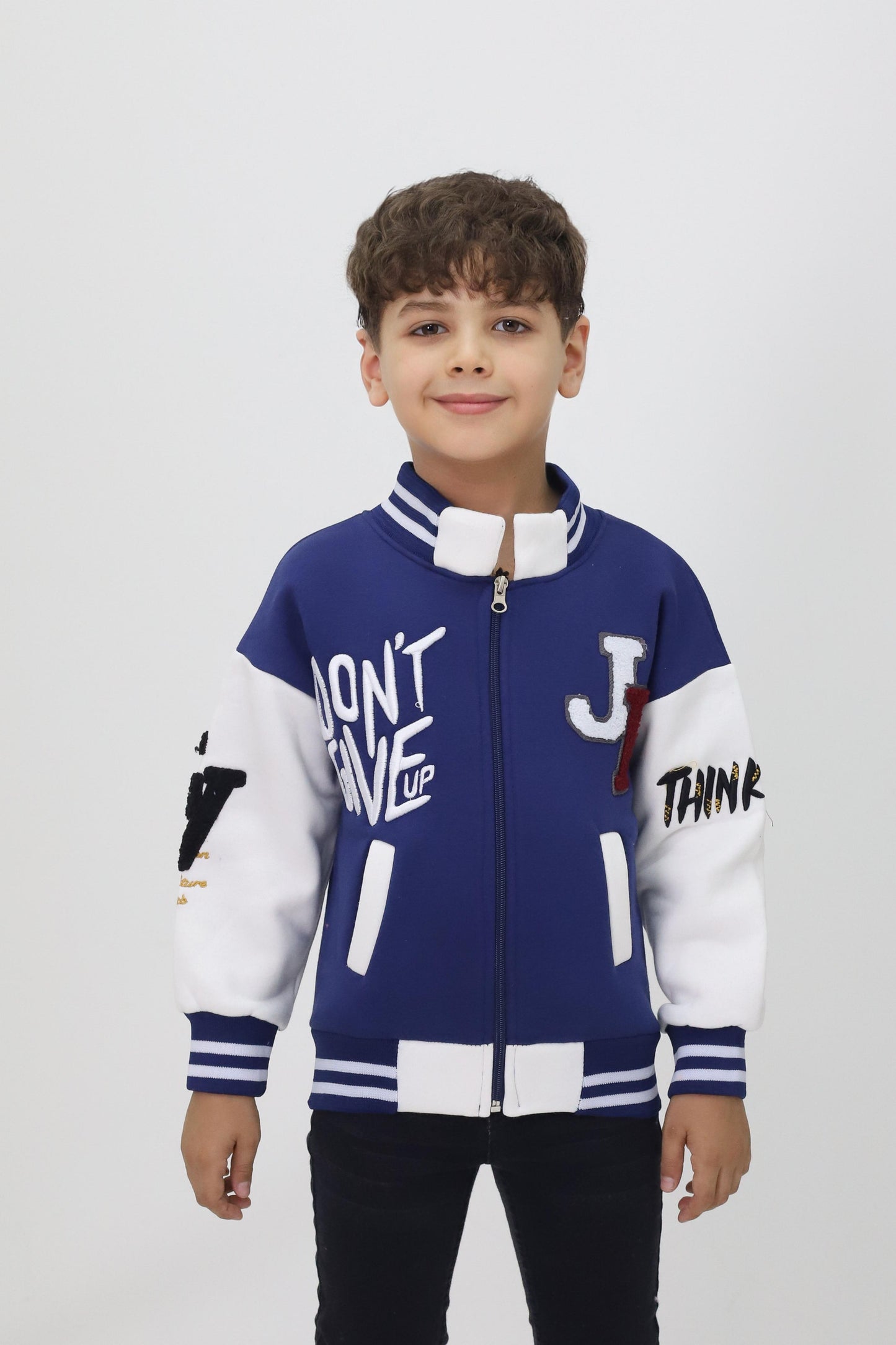 Unisex Çocuk Detaylı Kolej Ceket