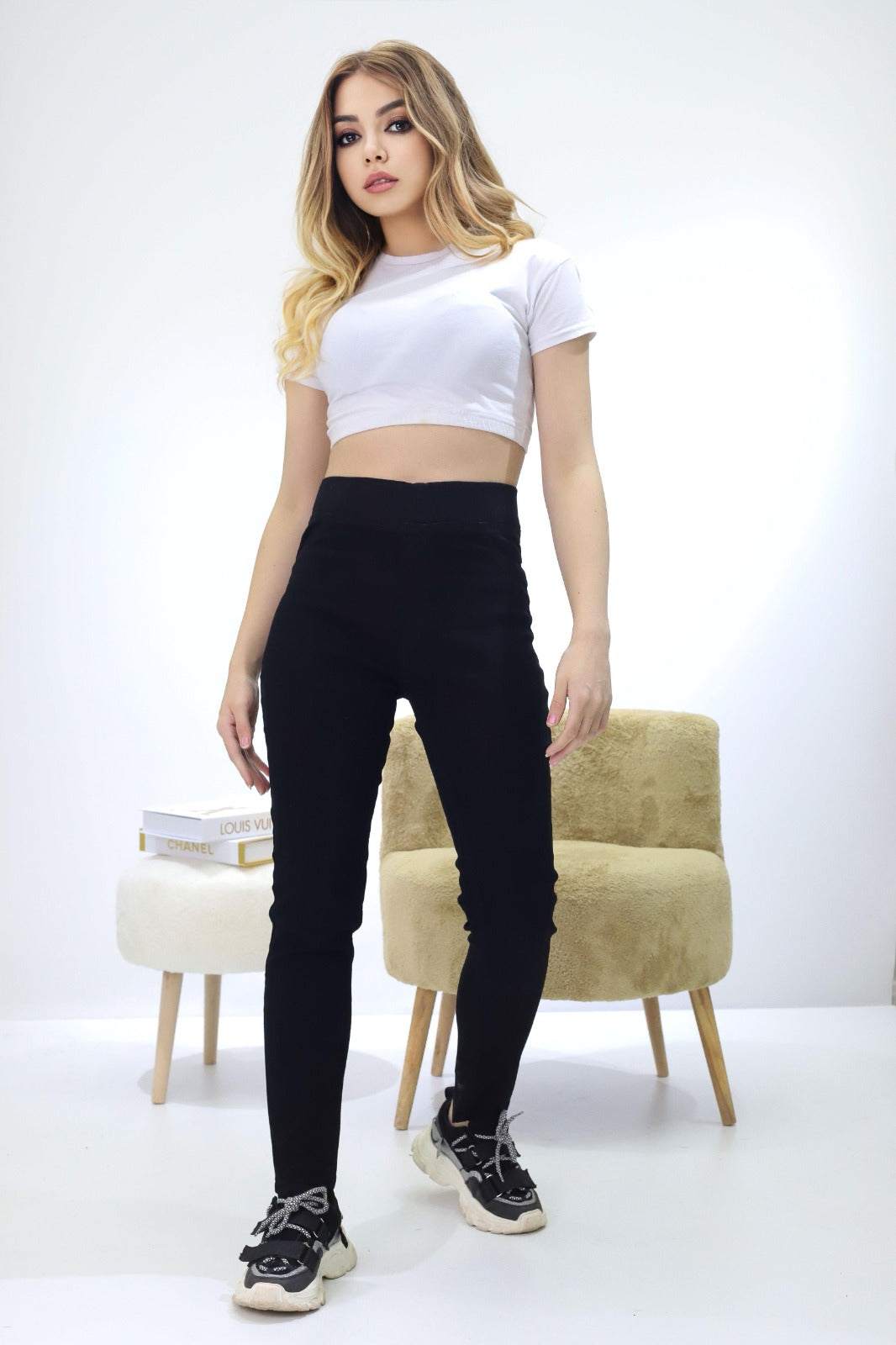 Kadın Kot Tayt Siyah - The Velavois