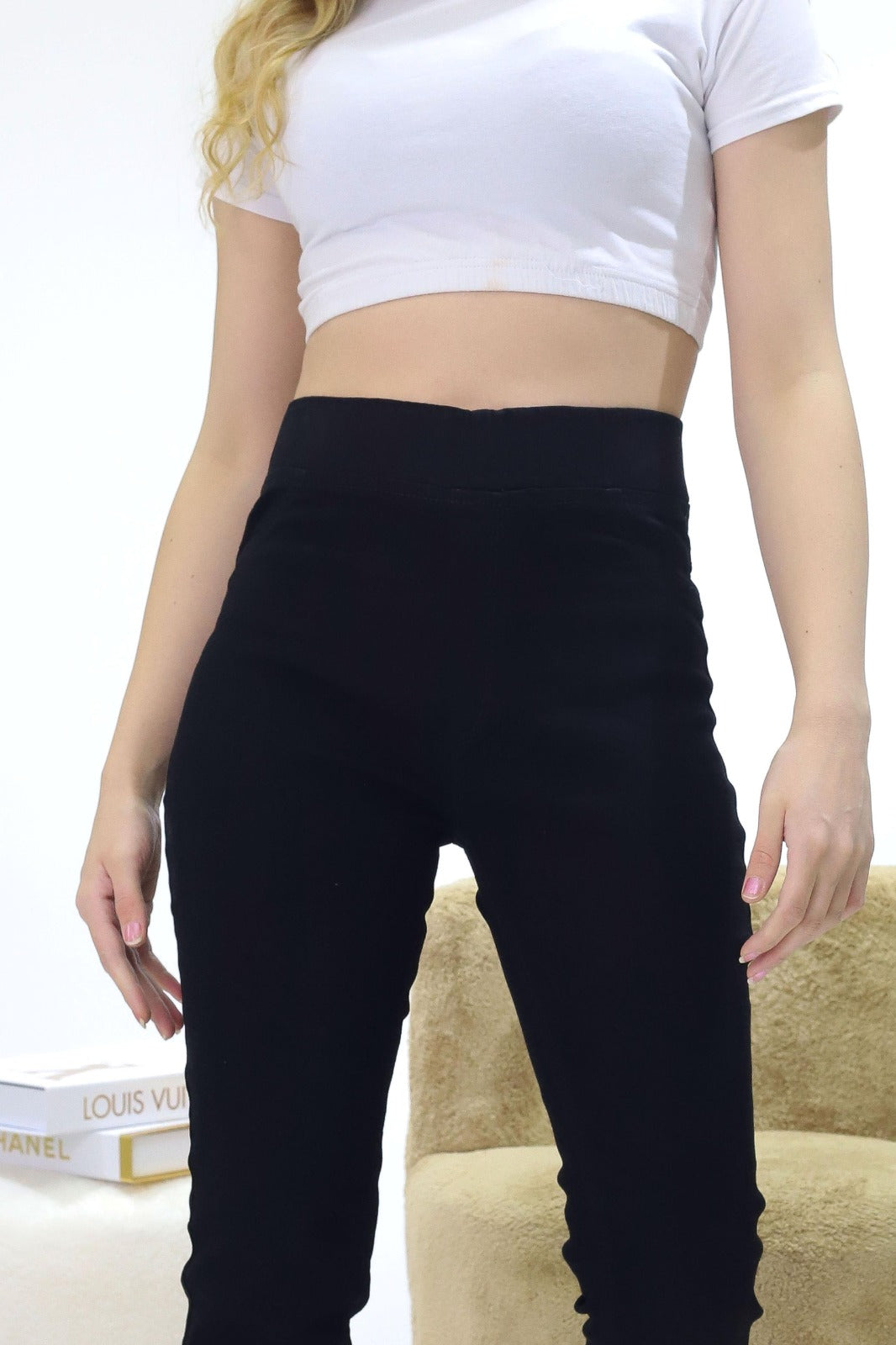 Kadın Kot Tayt Siyah - The Velavois