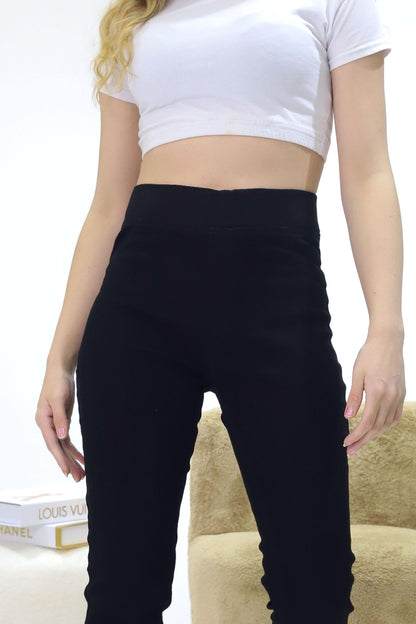 Kadın Kot Tayt Siyah - The Velavois
