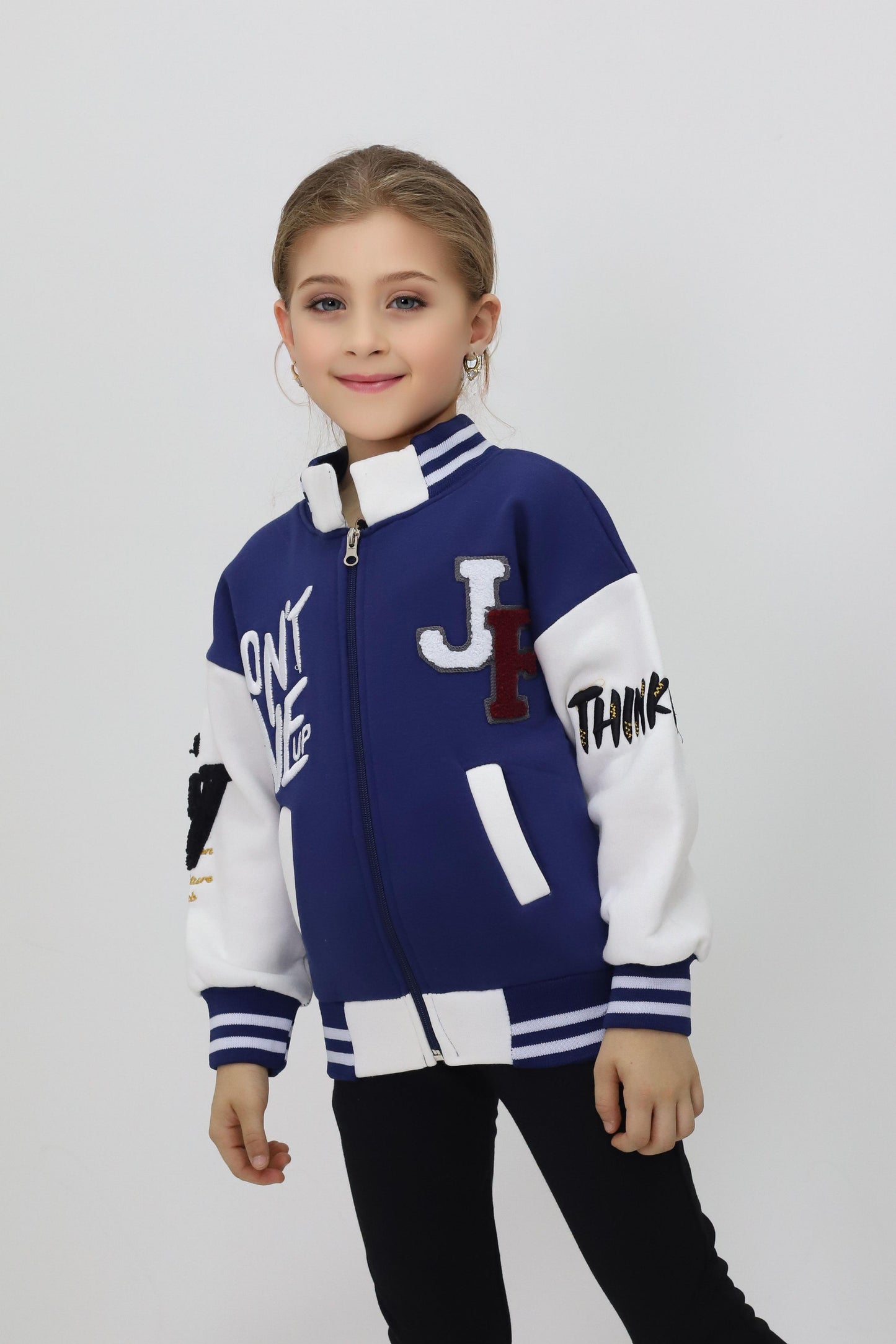 Unisex Çocuk Detaylı Kolej Ceket