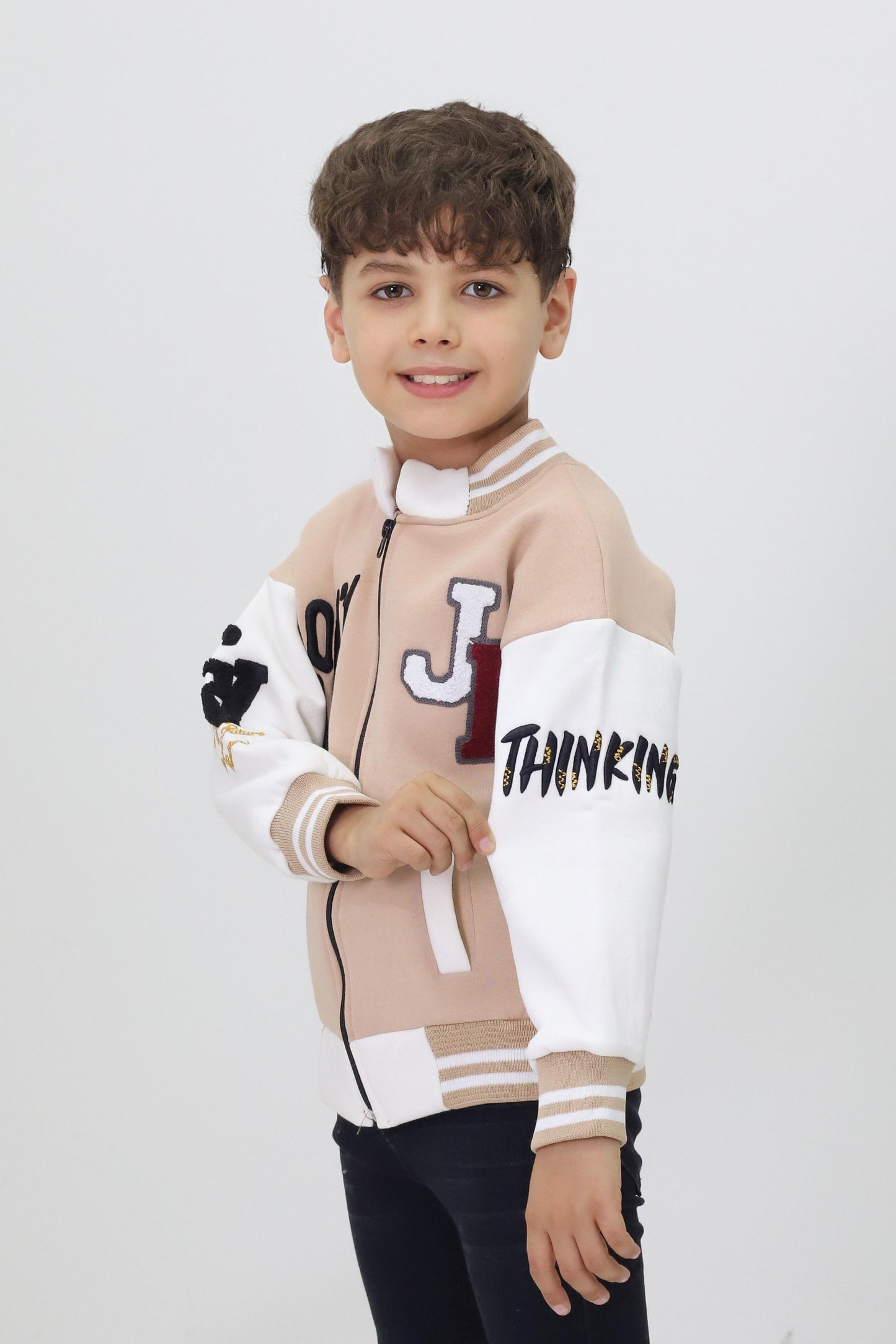 Unisex Çocuk Detaylı Kolej Ceket